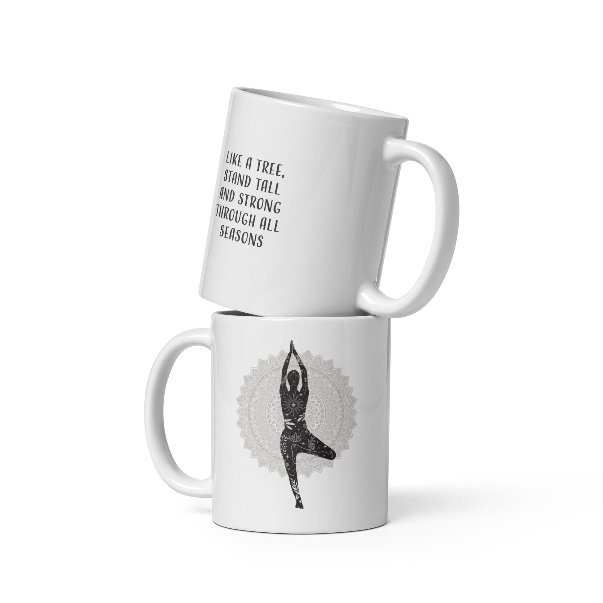 Tree Pose - Yoga Motivational Mug - Dominique